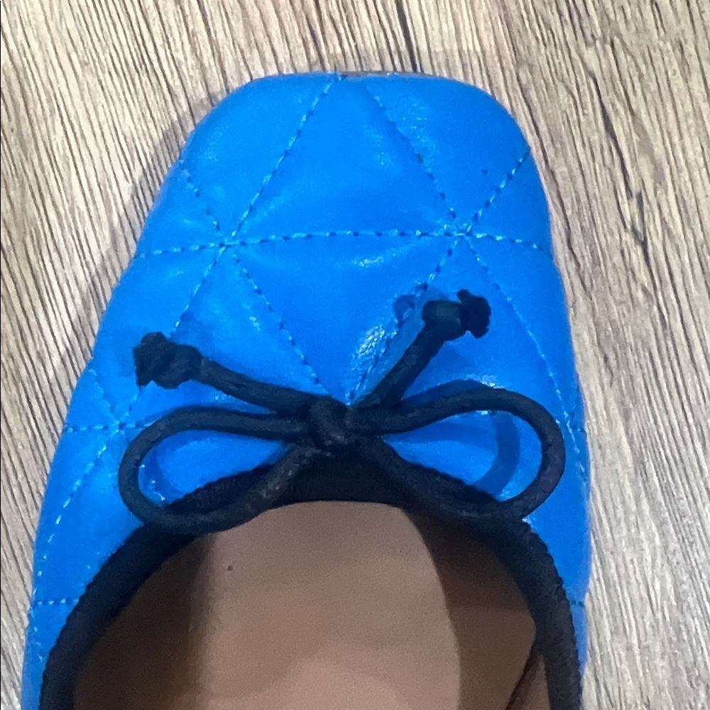 AEROSOLES Vibrant Blue Quilted Flats - Picture 3 of 4